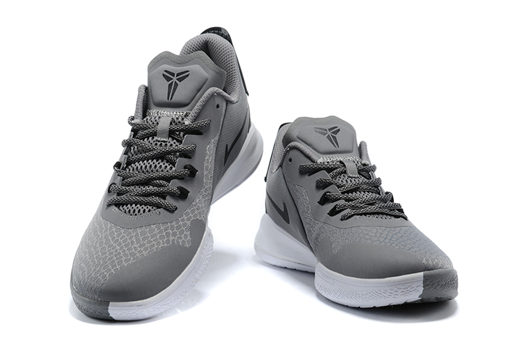 2020 Men Nike Mamba Focus Kobe Grey Black White Shoes - Click Image to Close